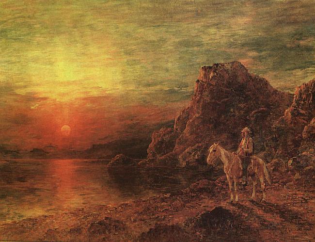 Henry Raschen Greeting the Sun Spain oil painting art
